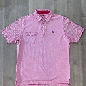 Red and white Southern Proper polo in a size Medium EUC